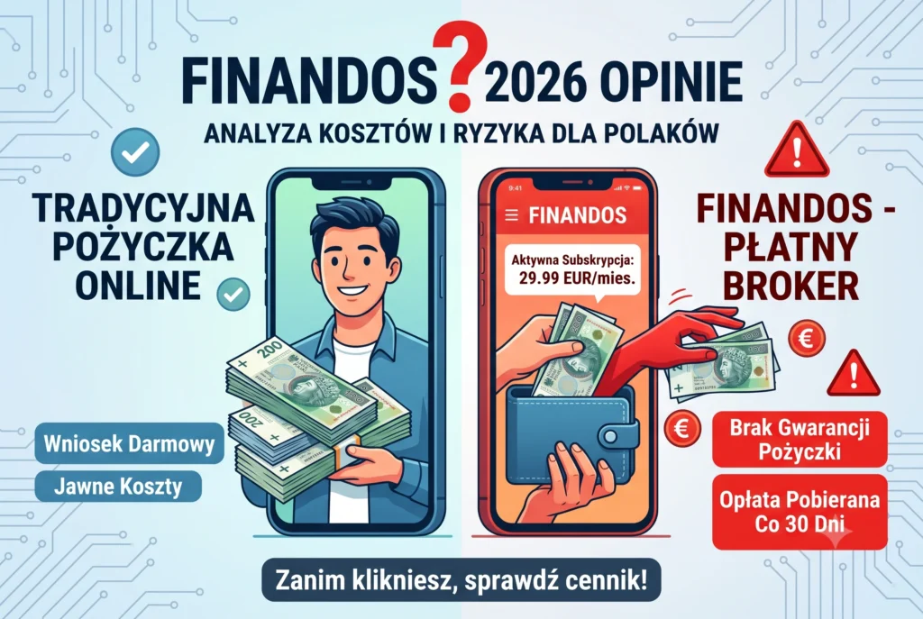 Finandos Opinie 2026: Kto naprawdę udziela pożyczki i ile kosztuje subskrypcja?