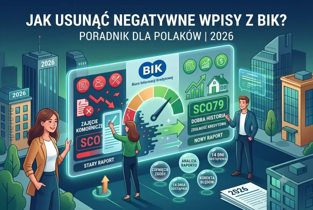 Jak legalnie usunąć negatywne wpisy z BIK w 2026 roku i poprawić zdolność kredytową?