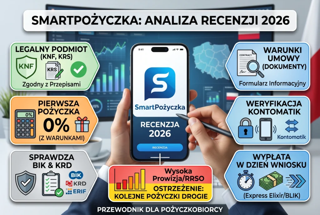 Smart Pożyczka Opinie 2026: Czy to legalna firma, ile kosztuje i co warto sprawdzić przed wnioskiem?